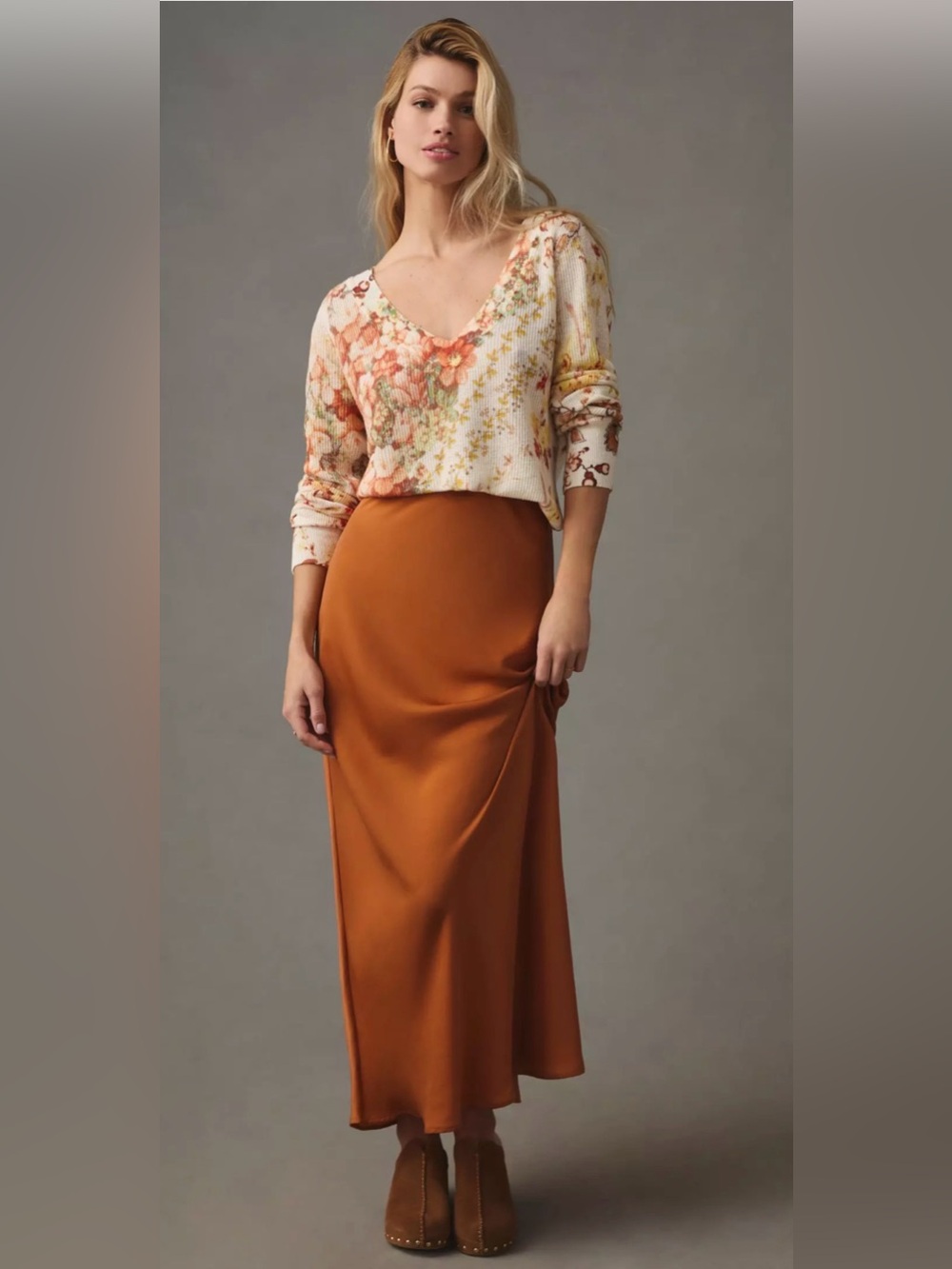 Anthropologie The Dreamer Floral V-Neck Sweater Womens Linen Blend Boho XS Fairy - Picture 3 of 12